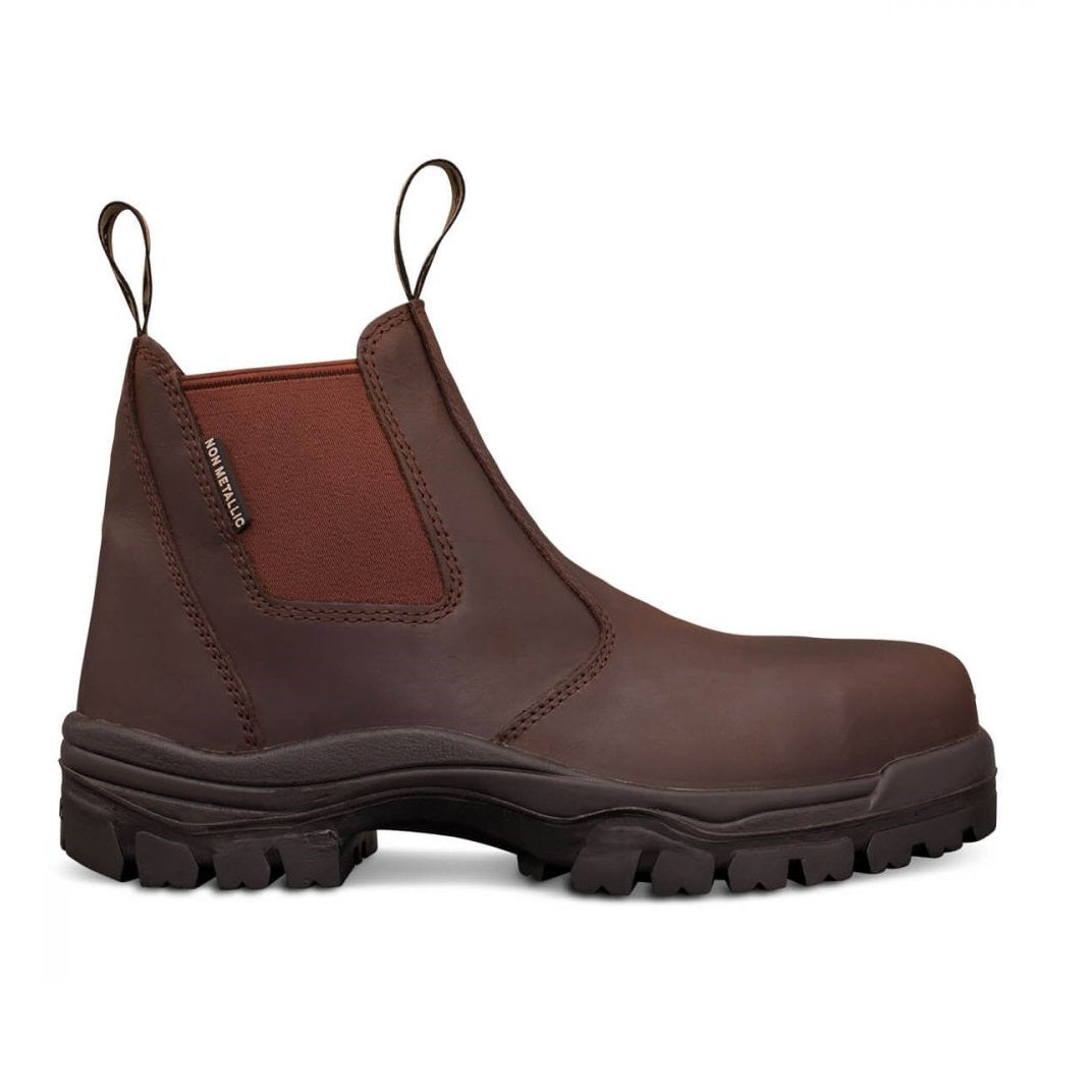 Oliver 45-627 Brown Elastic Sided Composite Safety Boot