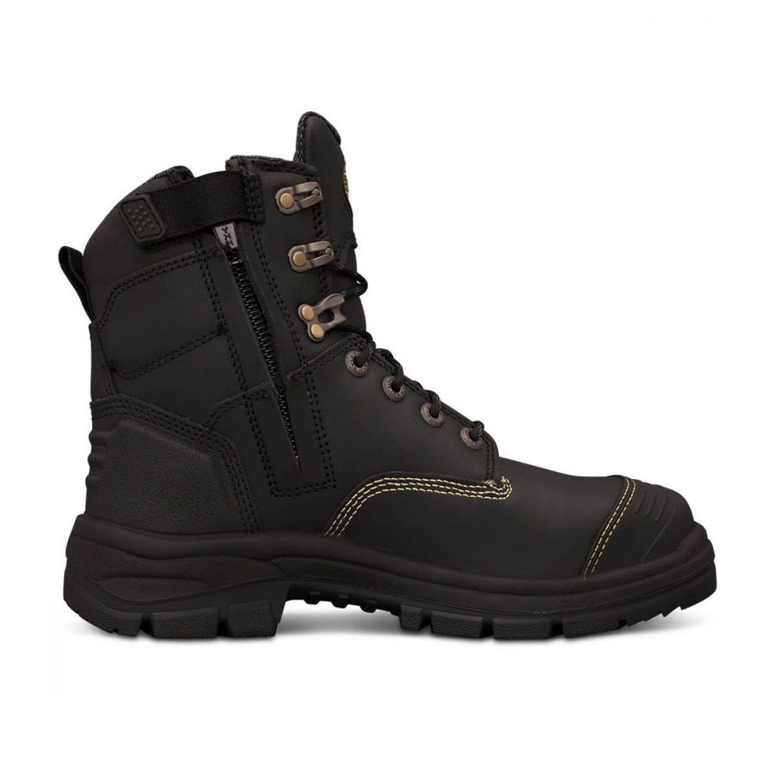 Oliver 55-345Z Black 150Mm Zip Side Safety Boot