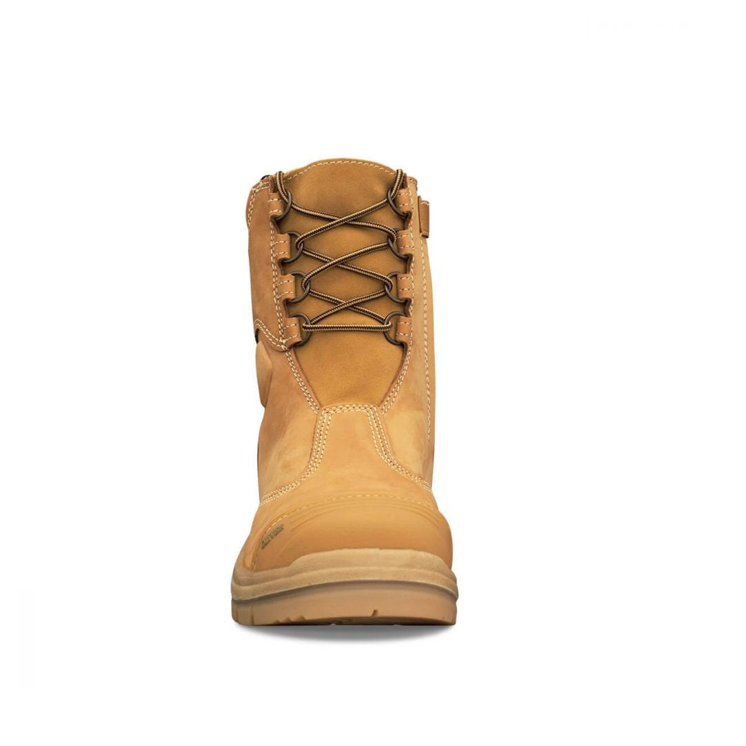 Oliver 55-385 Wheat 200Mm Hi-Leg Zip Side Safety Boot