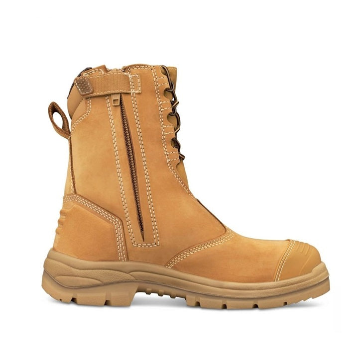 Oliver 55-385 Wheat 200Mm Hi-Leg Zip Side Safety Boot