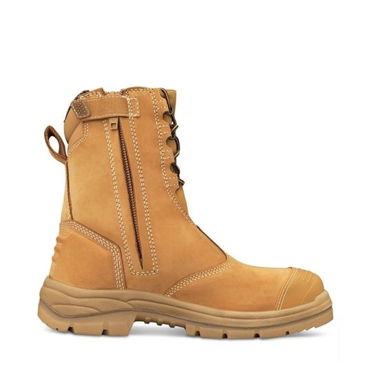 Oliver 55-385 Wheat 200mm Hi-Leg Zip Side Safety Boots