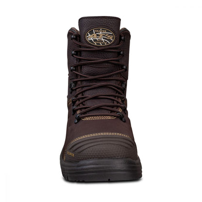 Oliver 65-490 Brown 150Mm Lace Up Waterproof Safety Boot With Penetration Protection