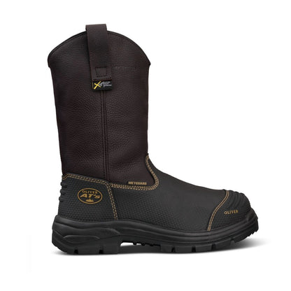 Oliver 65-493 Brown 240Mm Pull On Waterproof Riggers Safety Boot