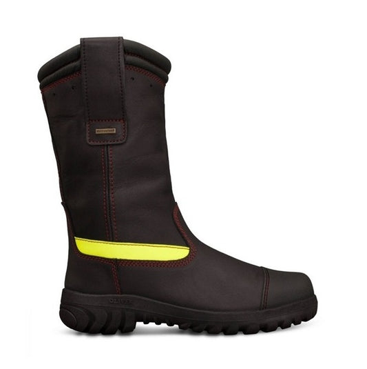 Oliver 66-496 Black 300mm Pull On Structural Firefighter Composite Safety Boots