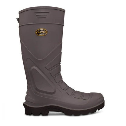 Grey PVC Oliver 22-205 Safety Gumboots