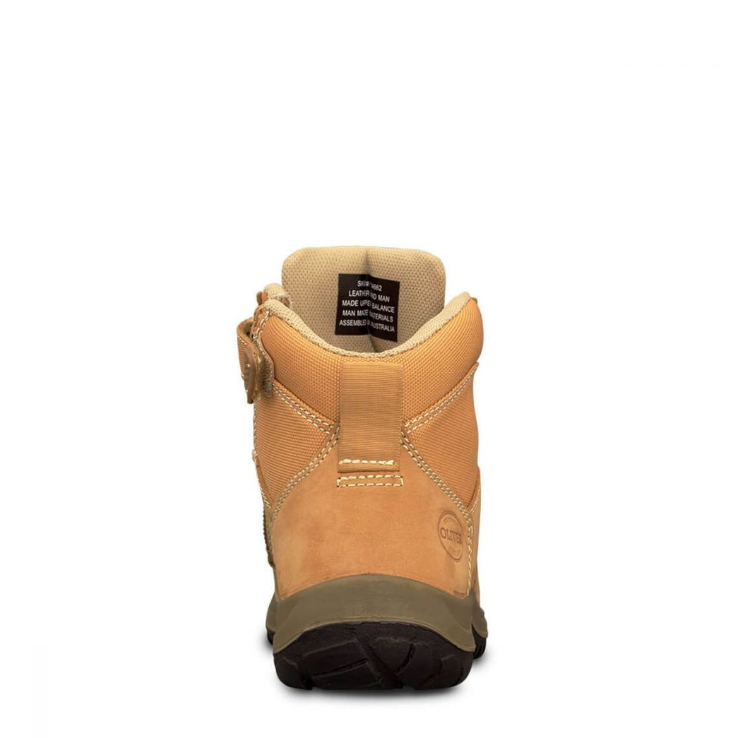 Oliver 34-662 Wheat Zip Side Ankle Safety Boots