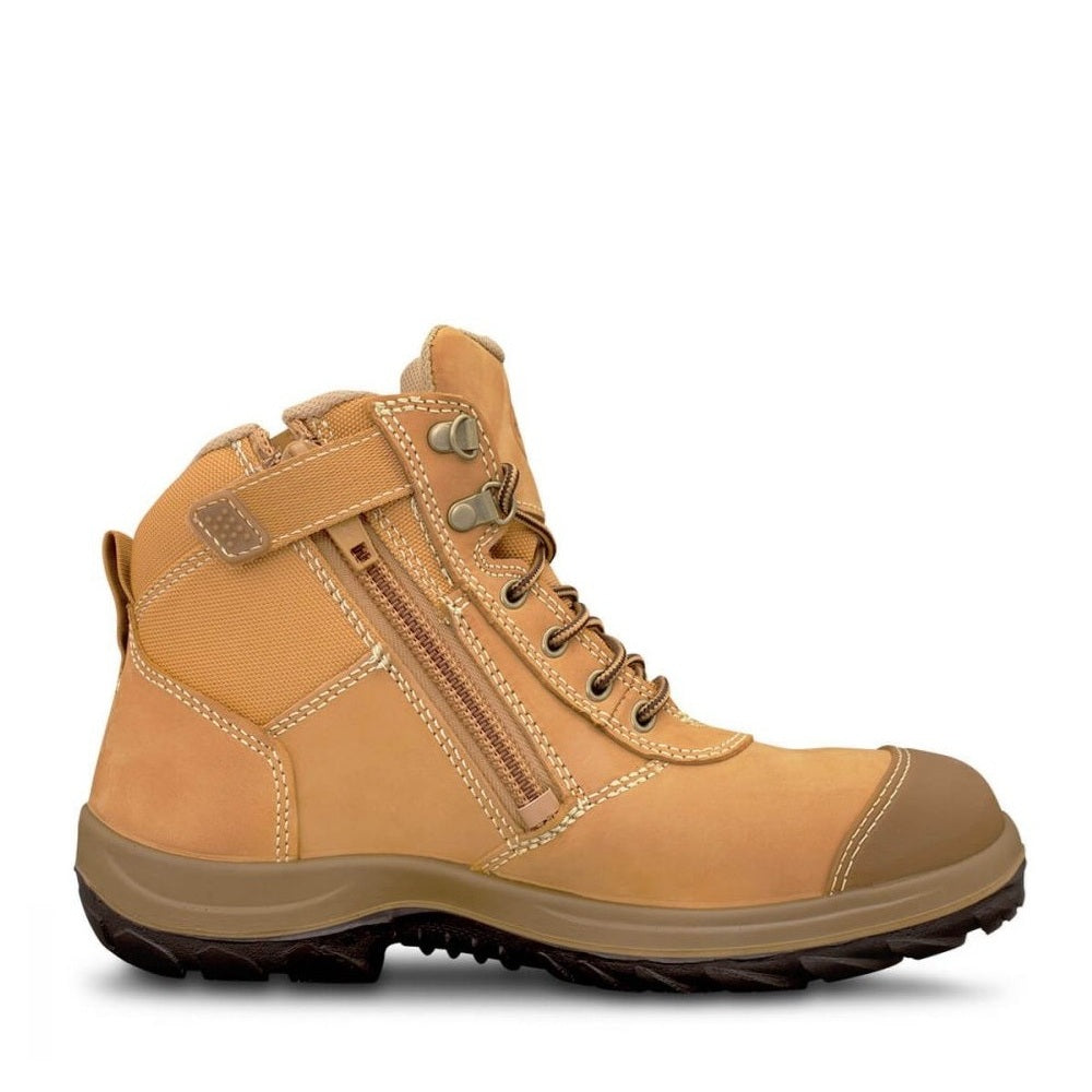 Oliver 34-662 Wheat Zip Side Ankle Safety Boots