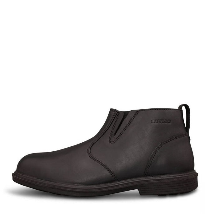 Oliver 38-265 Black Zip Side Safety Boots - Corporate style steel cap boots