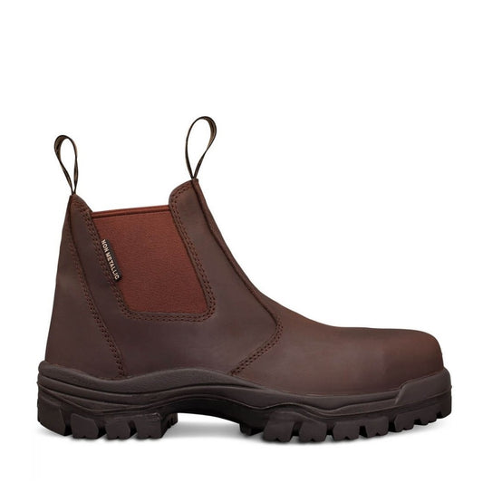Oliver 45-627 Brown Elastic Sided Composite Safety Boots Brown