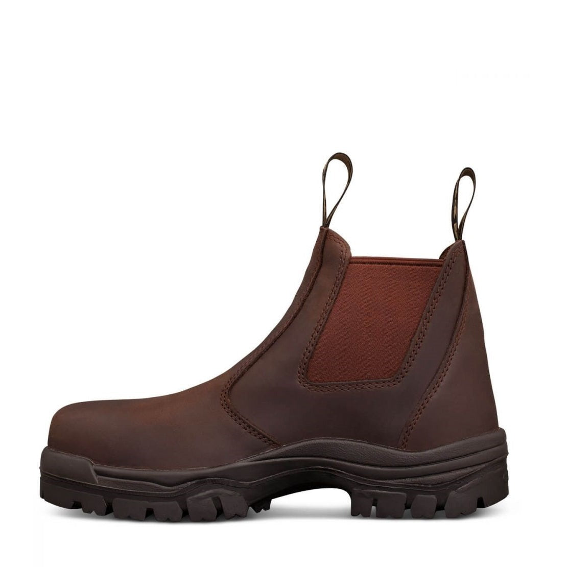 Oliver 45-627 Brown Elastic Sided Composite Safety Boots Brown