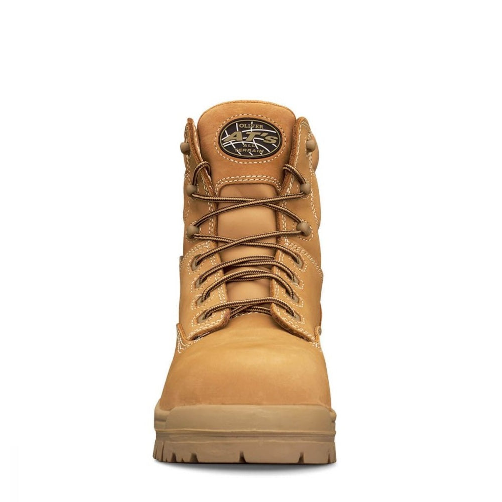 Oliver 45-632 Wheat Lace Up Composite Safety Boots Wheat