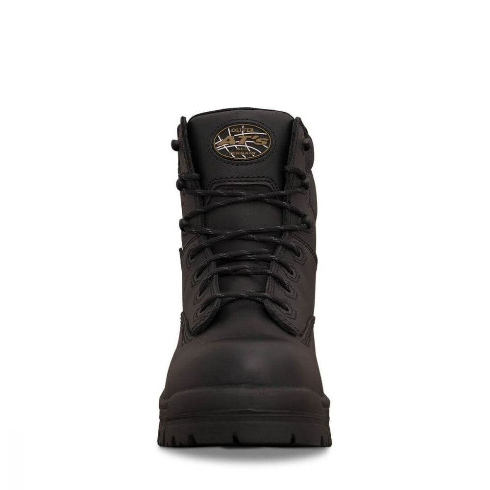 Oliver 45-645 Black 150mm Lace Up Composite Safety Boots Black