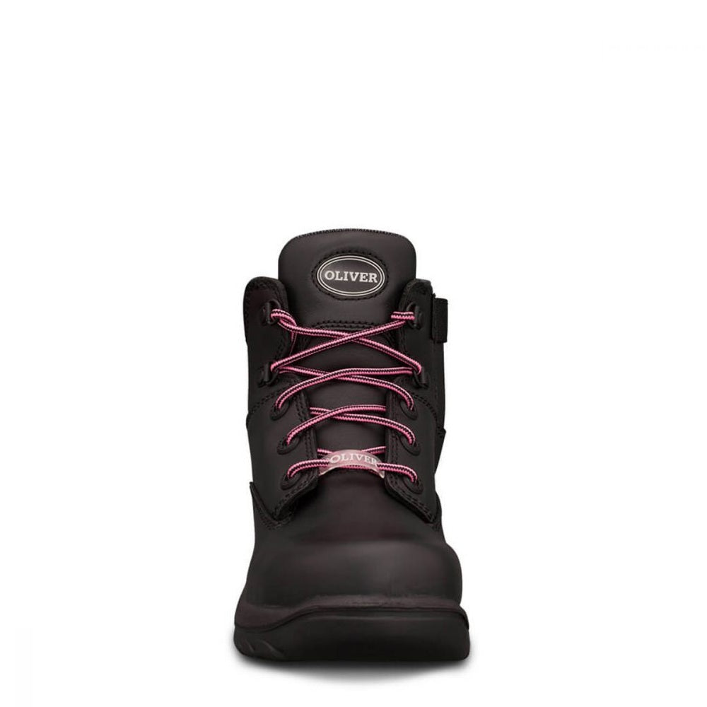 Oliver 49-445Z Ladies Black Zip Side Safety Boots