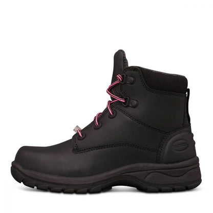 Oliver 49-445Z Ladies Black Zip Side Safety Boots