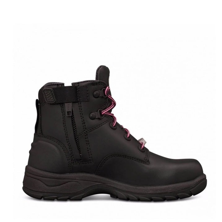 Oliver 49-445Z Ladies Black Zip Side Safety Boots