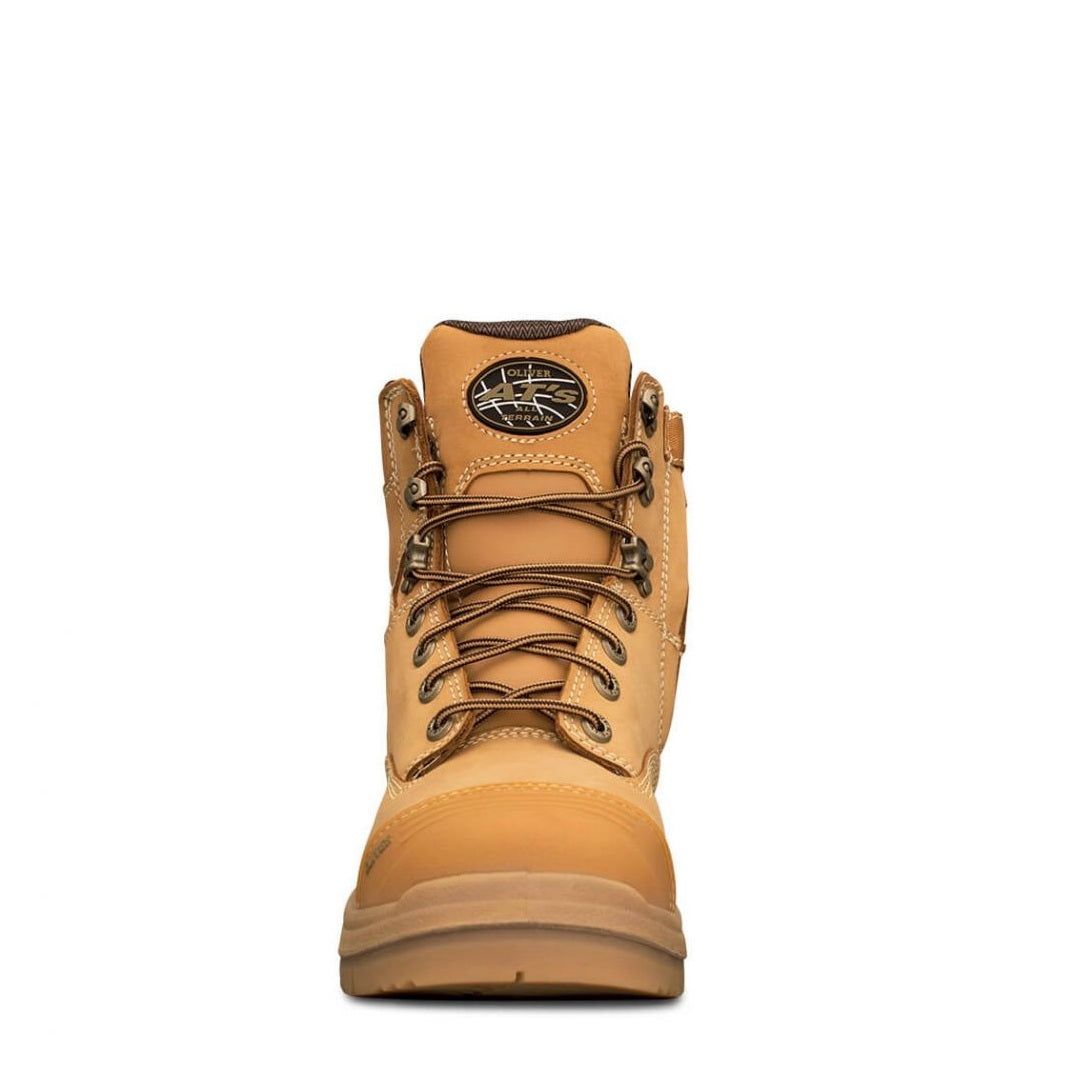 Oliver 55-332Z Wheat 150mm Zip Side Safety Boots