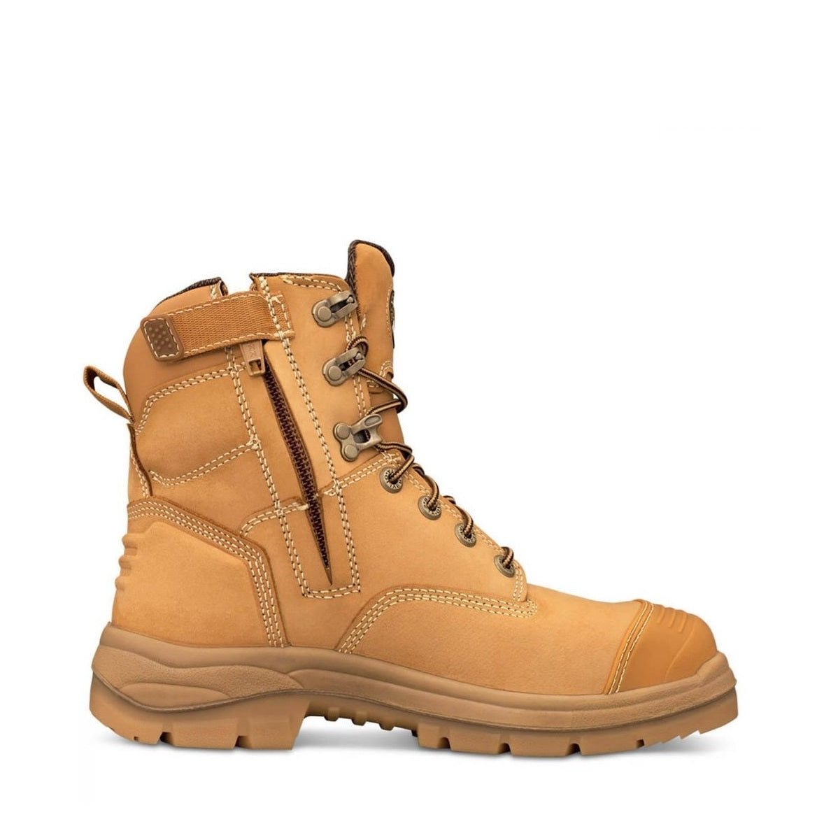 Oliver 55-332Z Wheat 150mm Zip Side Safety Boots