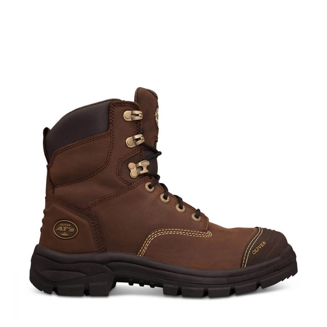 Oliver 55-337 Brown 150mm Lace Up Safety Boots