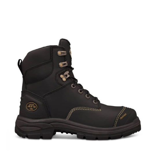 Oliver 55-345 Black 150mm Lace Up Safety Boots