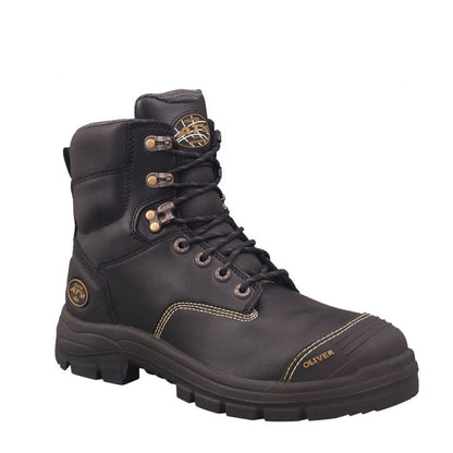 Oliver 55-345Z Black 150mm Zip Side Safety Boots