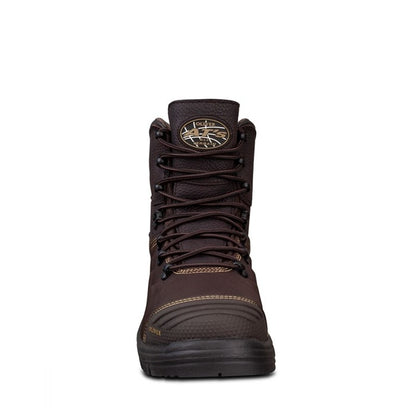 Oliver 65-490 Brown 150mm Lace Up Waterproof Safety Boots With Penetration Protection