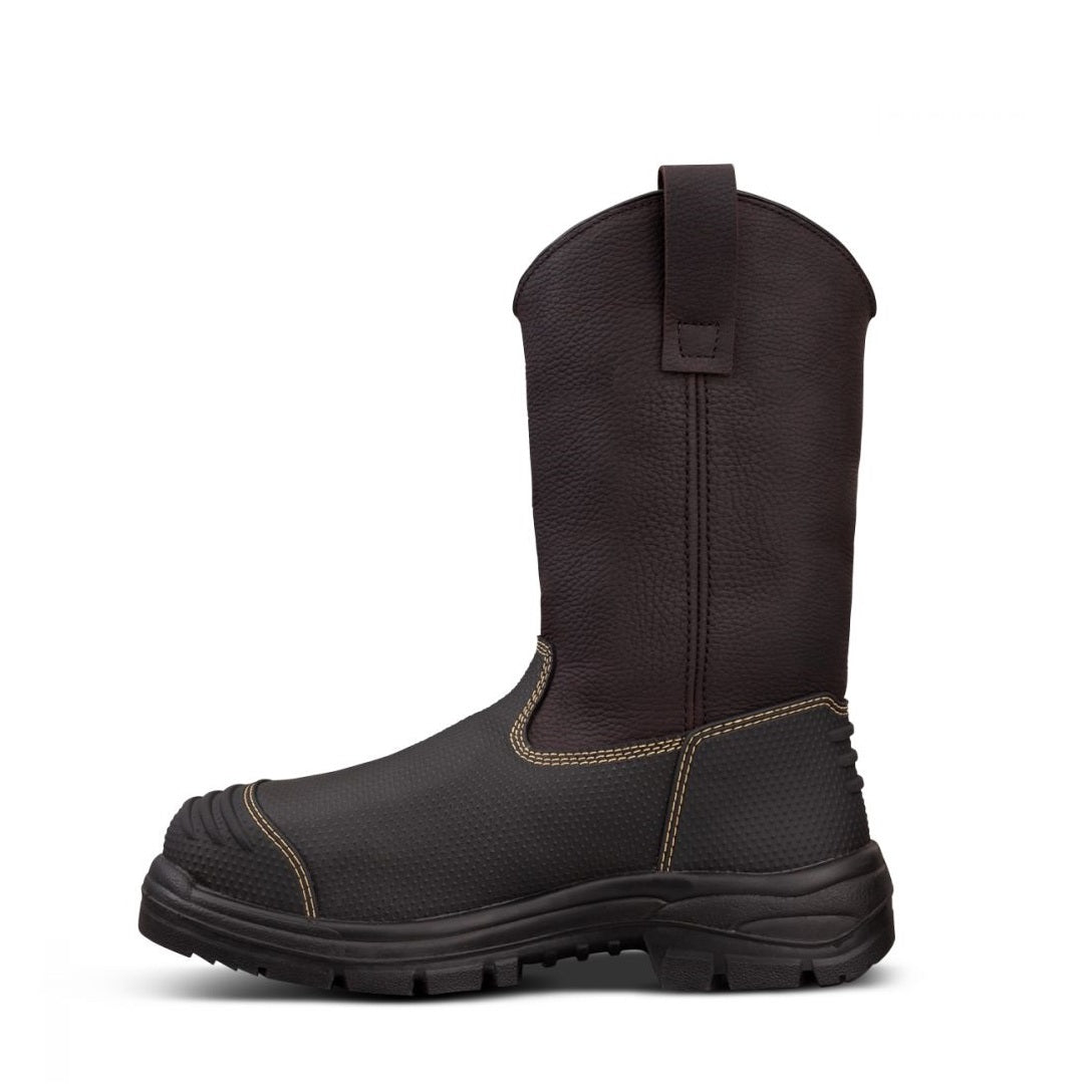 Oliver 65-493 Brown 240Mm Pull On Waterproof Riggers Safety Boot
