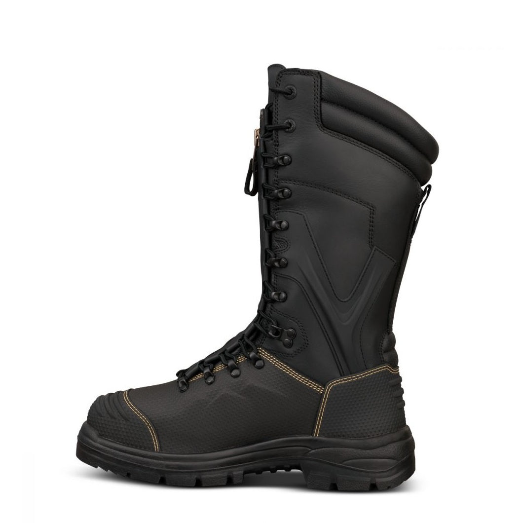Oliver 65-791 Black 350mm Zip Front Waterproof Mining Safety Boots