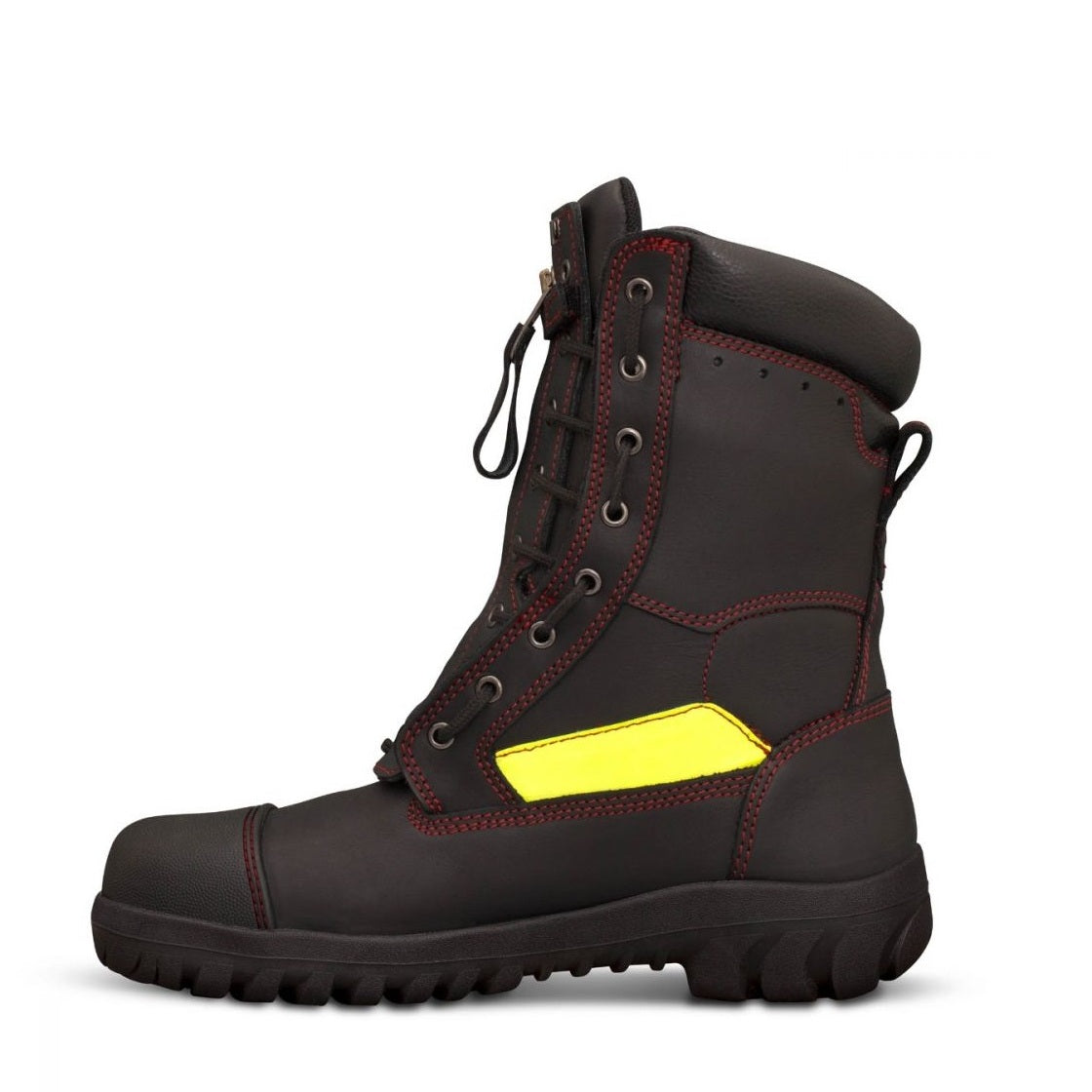 Oliver 66-495 Black 230mm Lace Up Structural Fire Fighters Composite Safety Boots