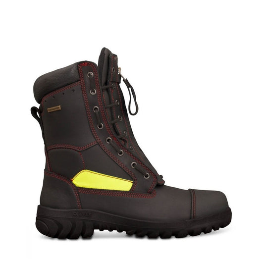 Oliver 66-495 Black 230mm Lace Up Structural Fire Fighters Composite Safety Boots