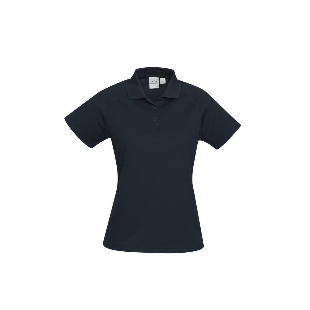 Biz Collection P300LS Ladies Sprint Polo,Navy Colour, Front View