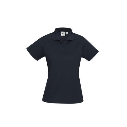 Biz Collection P300LS Ladies Sprint Polo,Navy Colour, Front View