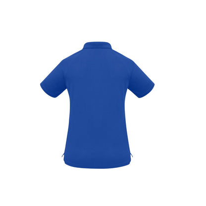 Biz Collection P300LS Ladies Sprint Polo, Royal Blue Colour, Back View
