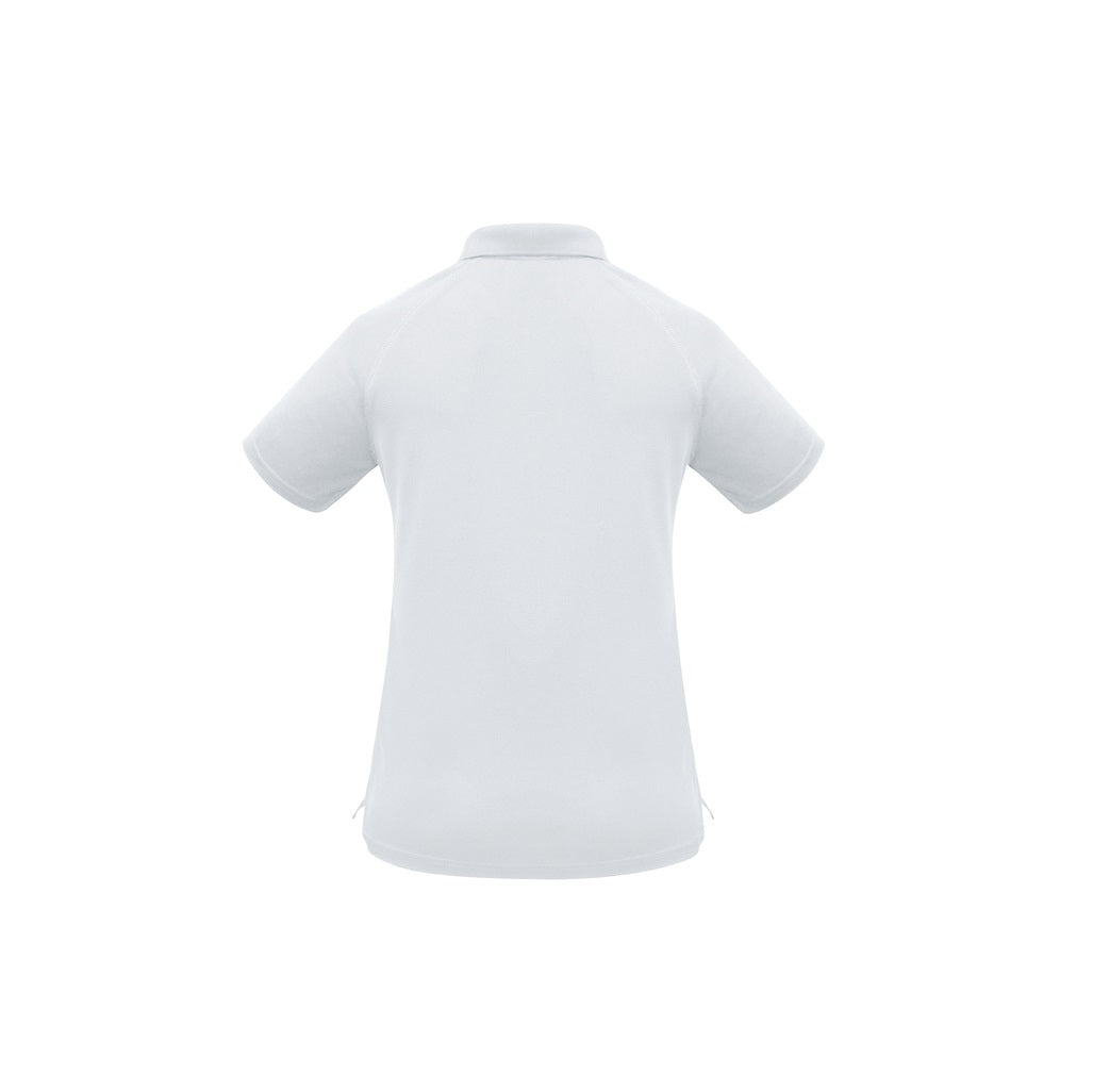 Biz Collection P300LS Ladies Sprint Polo, White Colour, Back View
