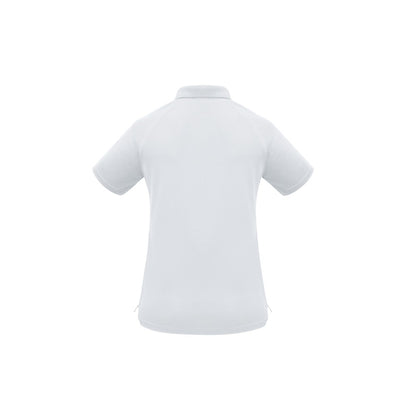 Biz Collection P300LS Ladies Sprint Polo, White Colour, Back View