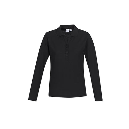 Biz Collection P400LL Crew Ladies L/S Polo