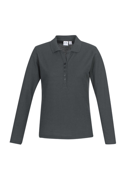 Biz Collection P400LL Crew Ladies L/S Polo