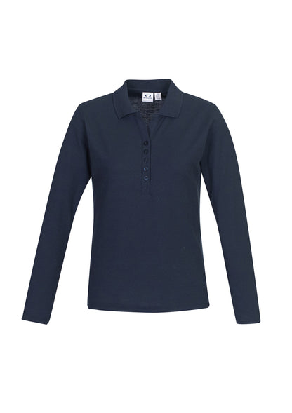 Biz Collection P400LL Crew Ladies L/S Polo