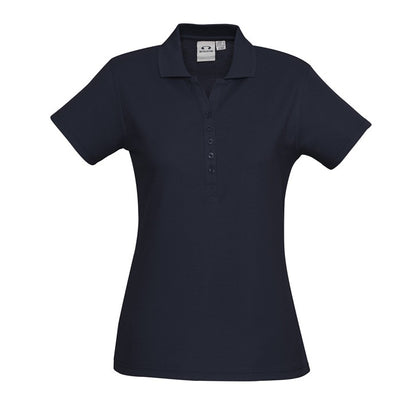 Biz Collection P400LS Crew Ladies Polo Navy