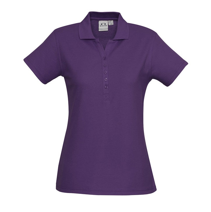 Biz Collection P400LS Crew Ladies Polo Purple