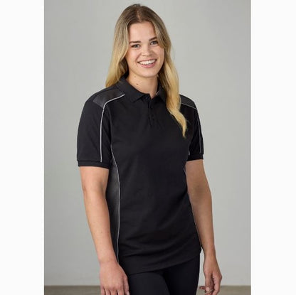 Biz Collection P413US Unisex Grid Short Sleeve Polo
