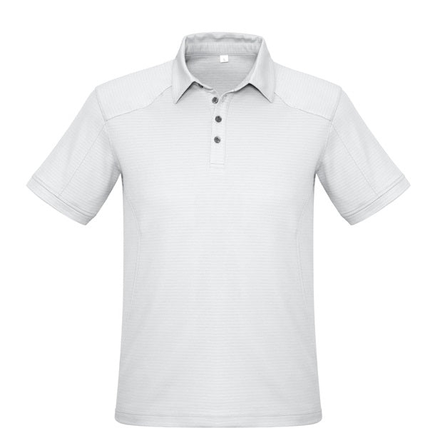 Mens white upf protection lightweight biz cool fabric Biz Collection P706MS Profile Mens Polo shirt