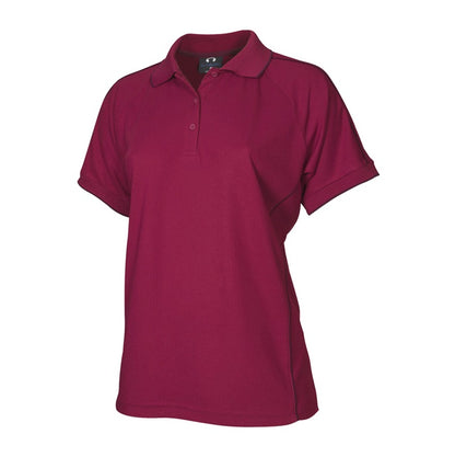 Biz Collection P9925 Ladies Resort Polo in colour Cherry/Maroon - Front view