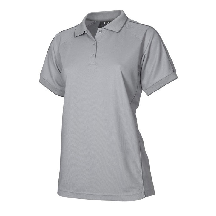Biz Collection P9925 Ladies Resort Polo in colour Grey/Charcoal - Front view