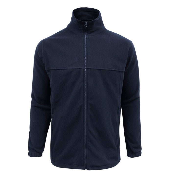navy mens zip up fleece lightweight warm Biz Collection PF630 Mens Plain Micro Fleece Jacket