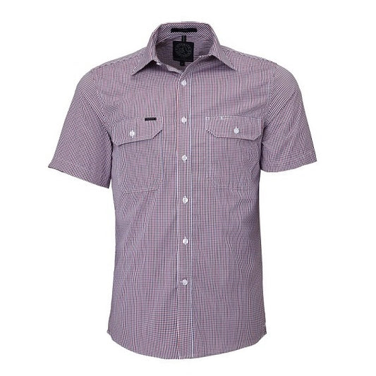 Pilbara RMPC008S Mens Short Sleeve Double Pocket Shirt