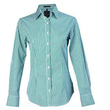 Emerald/White Stripe