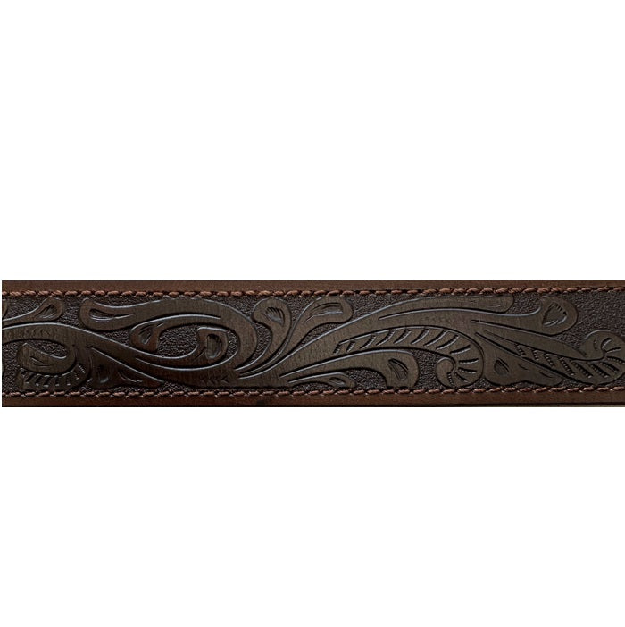 Pilbara RMPW004 Western Dress Buckle Tooled Leather Belt