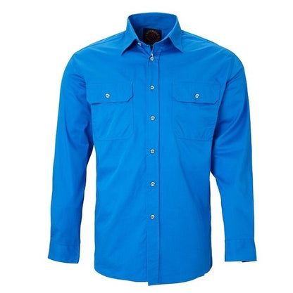 Pilbara RM500BT Mens Open Front Long Sleeve Lightweight Shirt