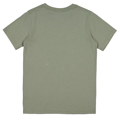 Green t-shirt on a white background