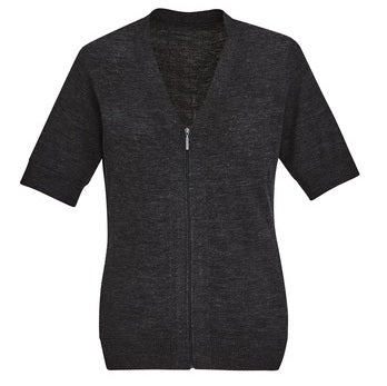 Bizcare CK962LC Womens Zip Front Short sleeve cardigan